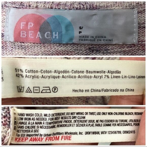 Free People Beach Marled Wrap sweater Small - Picture 5 of 5